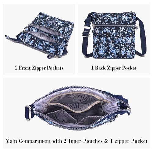 Image of AOCINA Small Wallet Purse Canvas Mini Purse Crossbody Phone Purse Bag for Girls Teens Boys Women