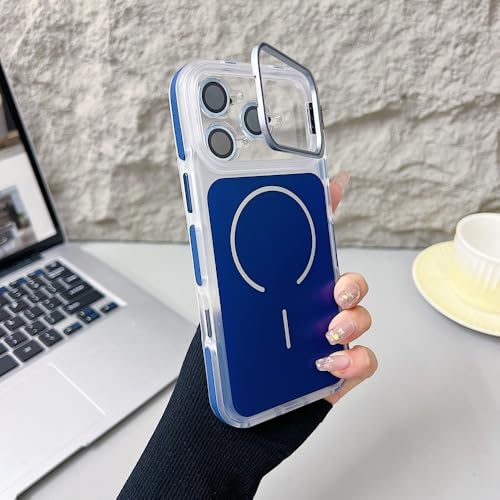 Coque silicone iPhone 15 Plus rigide anti-chute et support magnétique