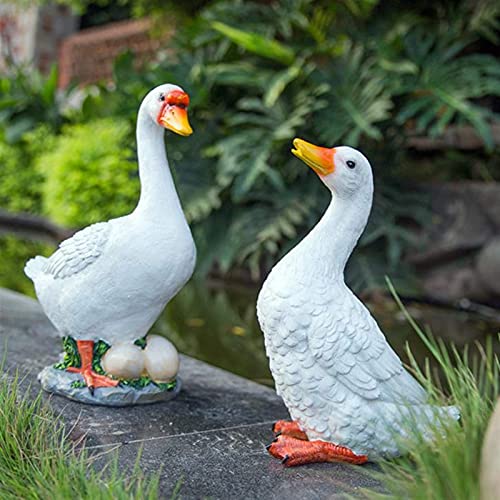 Sculpture de canard debout 33 cm finition de simulation animale - 4