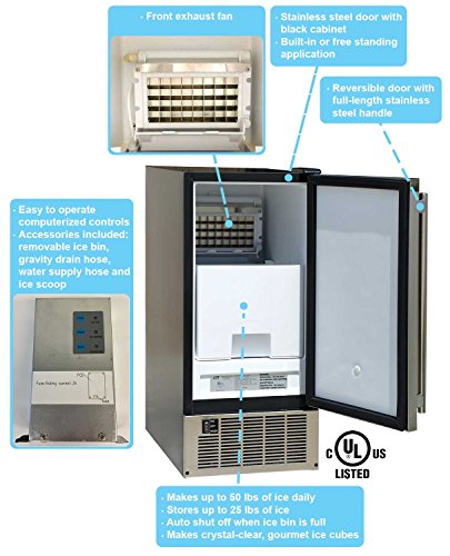Image of IM-60YUS Under-Counter Ice Maker (commercial grade)