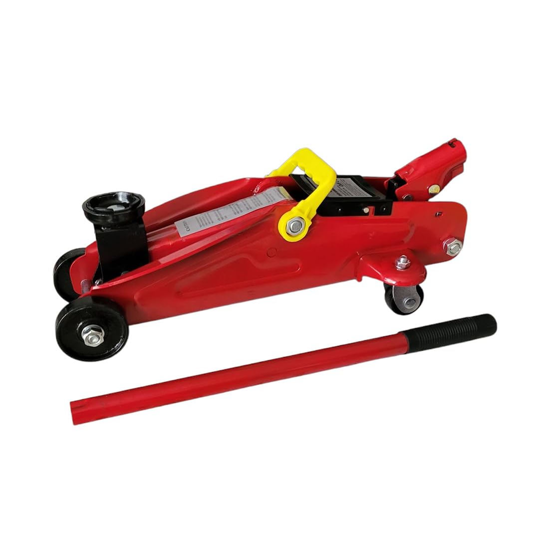 FAST WORLD SHOPPING Cric idraulico martinetto sollevatore auto 2,5T (2500 kg), crick a carrello professionale con maniglia, alza ruota, ideale per cambio gomme, officina e garage