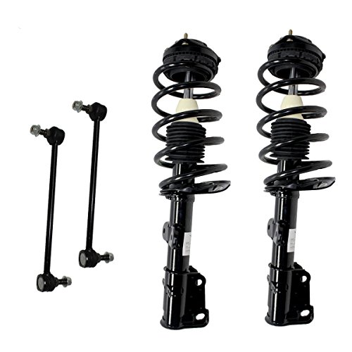 Detroit Axle - Front Strut & Coil Spring Set w/Sway Bar End Link Kit Replacement for 2008-2014 Town & Country - [2008-2014 Dodge Grand Caravan] - Excludes Nivomat Suspension