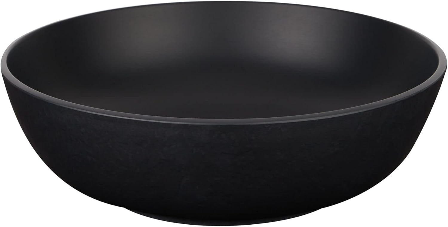 Signature Hardware 483675 Elkshire 16" Resin Vessel Bathroom Sink - Matte Black