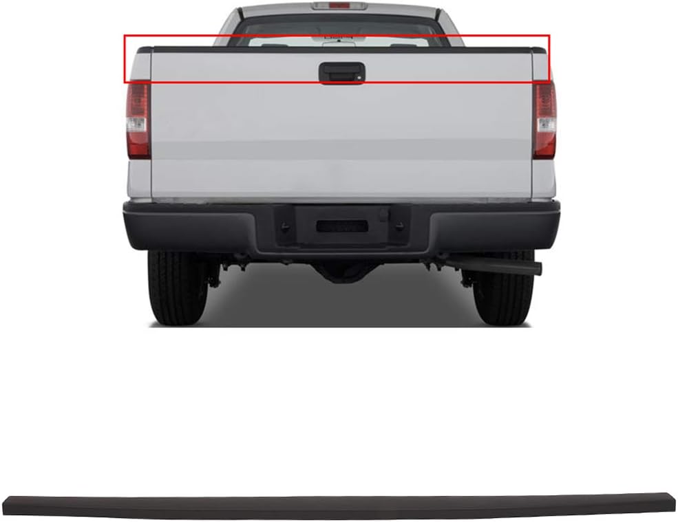 SCITOO Glossy Black Tailgate Molding Cap Body Kit with 2005-2008 for Ford for F150 Stylesside Top Rear Tailgate Moulding Trim Splitter Chin Exterior Diffuser