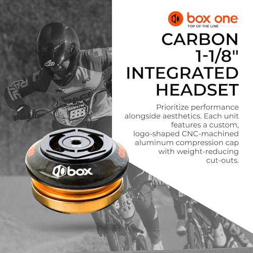 Box One Carbon 1-1/8 Inch Integrated Bike Headset, Compatible with Box One X2/XL Forks | Blue - image 3