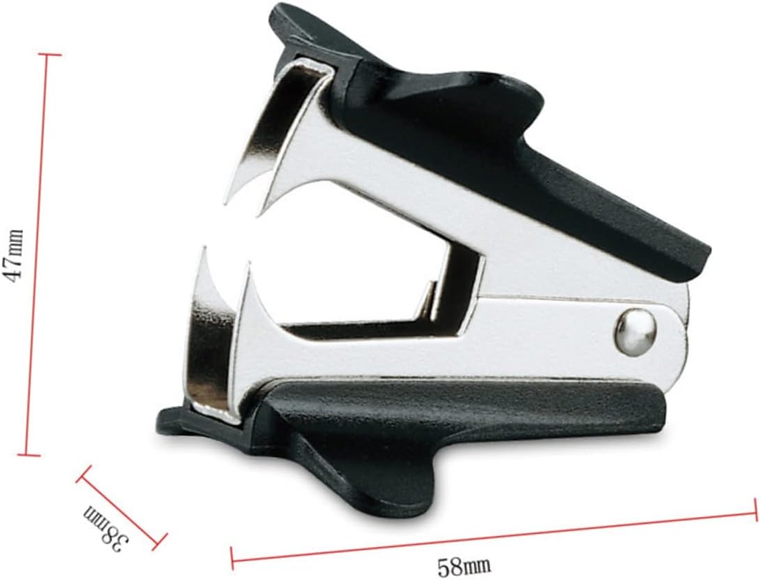 6Pc Handheld Staple Remover Nail Puller Plastic and Metal Black | Portable Design, Quick Removal, Safe Use, Convenient Carry, Universal Office Tool, Six-Piece Pack