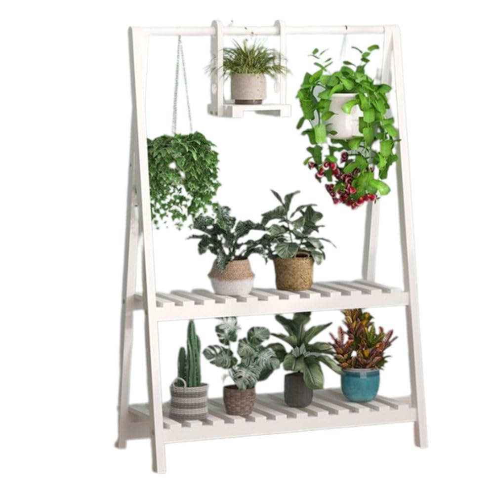 Étagère en bois pour plantes succulentes et porte-pots suspendu intérieur