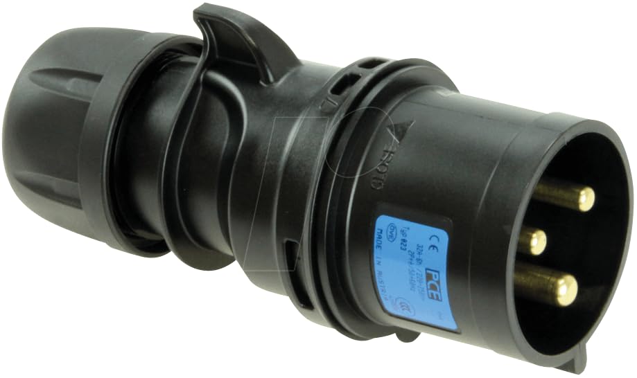 CEE CeeForm Plugs/Sockets IP44 IEC 60309 (230 Volt Black Plug, 32 Amps) โ image 1