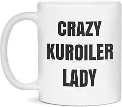 Crazy Kuroiler Lady Coffee Mug Chicken Lover Gift, 11-Ounce White