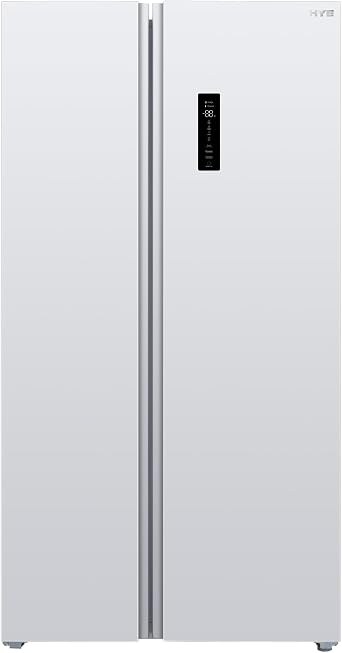 HYE American Fridge Freezer - Side By Side American Style Fridge Freezer, No Frost, 92cm Wide, 505L Freestanding Design, Low Noise 37dB, Bright White Finish, Ideal For Large Families - RF01AM505W07 [Energy Class E]