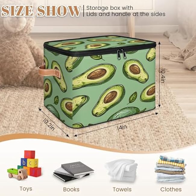 2-Pack Storage bins with lids - 26 quart organizer bins - Collapsible fabric storage bins with sturdy handles and double zipper tops - Versatile for home, toys, dorm rooms