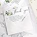 Marspark 50 Pack Thank You Sympathy Cards Funeral Thank You Cards with Envelopes and Message Memorial Sympathy Greenery Bereavement Notes for Funeral Family Friends Loved Ones(Lily)