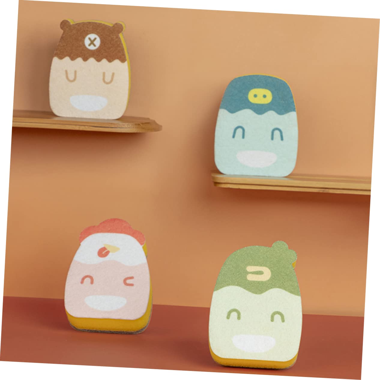 minkissy 3 Juegos Borradores De Esponja Esponjas De Baño Esponja para Fregar Platos Almohadilla De Esponja para Lavar Platos Esponja De Baño Limpieza Baño Esponja De Limpieza 8 Uds * 3