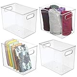 KOMPAKTE MAßE: Mit einer Größe von je 25,4 cm x 16,5 cm x 20,3 cm bietet der Aufbewahrungsbehälter viel Stauraum im Schlafzimmer, Badezimmer, Büro oder Kinderzimmer.