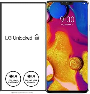 LG V40 ThinQ 64GB GSM Unlocked (AT&T/T-Mobile) 5-Camera Smartphone w/ 6.4" QHD+ Display