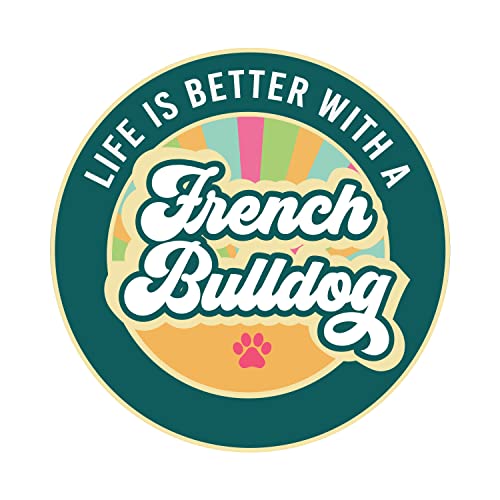 Life is Better with A French Bulldog Refrigerator Locker Car Magnet