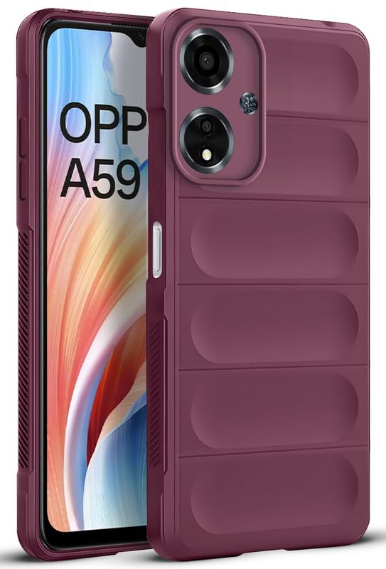 Mr. Case Liquid Silicone Case for Oppo A59 5G | Comfort Grip Soft Touch Matte TPU | - Wine Red (B0CR91J3CF) Amazon Price History, Amazon Price Tracker