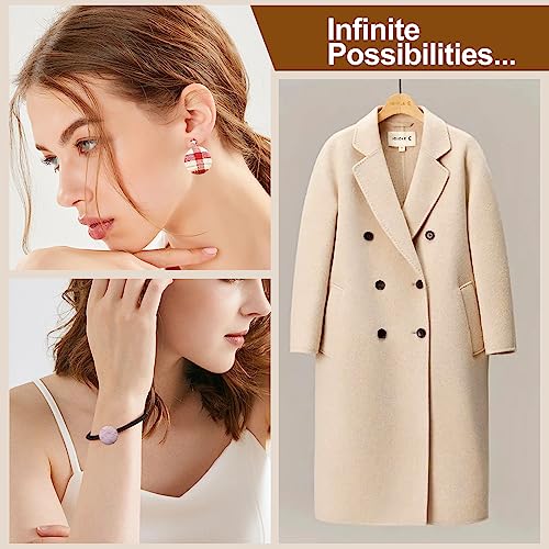 Cover Button Kit With 5 Different Size Buttons & Tools, Make Your Own Buttons, Diy Fabric Button With Maker, 100 Button Sets & 5 Tools #TOP5