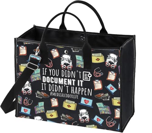 Bolsa tote de lienzo Medical Coder miniatura 1