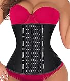 KIMIKAL Corset Waist Trainer Waist Cincher Shapewear Fajas Colombianas Waist Trimmer Tummy Control Black