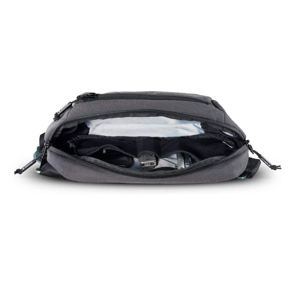 HEIMPLANET Transit Line Sling Pocket XL wetterfeste Bauchtasche mit lebenslanger Garantie in Castlerock 3L aus wasserdichtem DYECOSHELL - Wandelbare Brusttasche für Damen und Herren