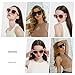 ANDWOOD Oversized Sunglasses for Women Big Large Square Wide Frame Shades Retro Trendy Fashion UV Protection 2 Pack Black Pink Sun glasses