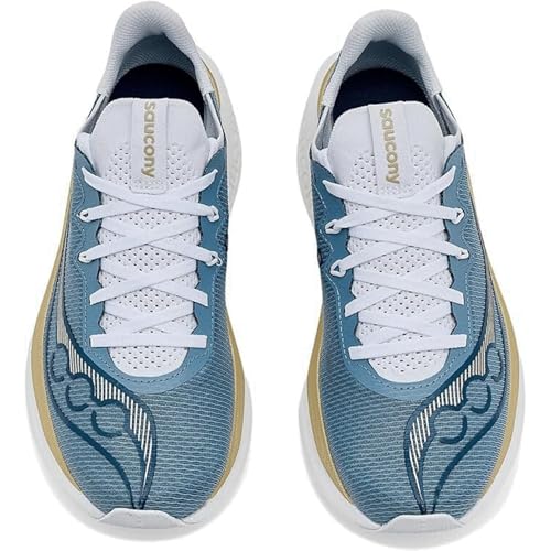 Image of Saucony Women's Endorphin Pro 5 Sneaker, Storm /Gilded, 8.5