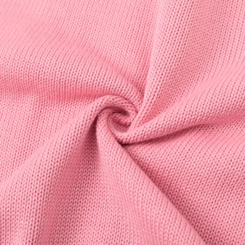 Image of Curipeer Girls Pullover Sweaters, Lace-up Long Sleeve Crewneck | Soft Warm Classic Cable Knit, Winter Fall Spring Daily Wear, Little Kids Tween Girl
