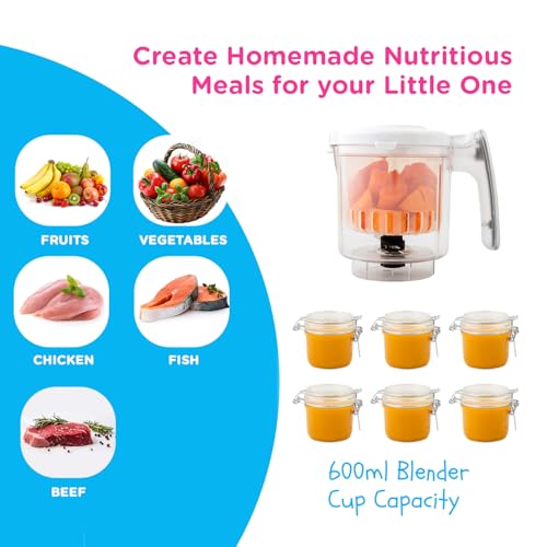 image for EVLA'S Baby Food Maker, Steamer, Blender, Baby Food Processor for Heal