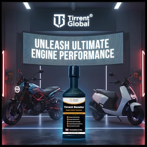 Image of Tirrent Booster Engine Metal Treatment (50ml) Engine Oil Additive, High-Tech Wear Protection for Bikes and Scooters