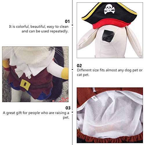 Disfraz Pirata para Perros Halloween Talla S miniatura 2