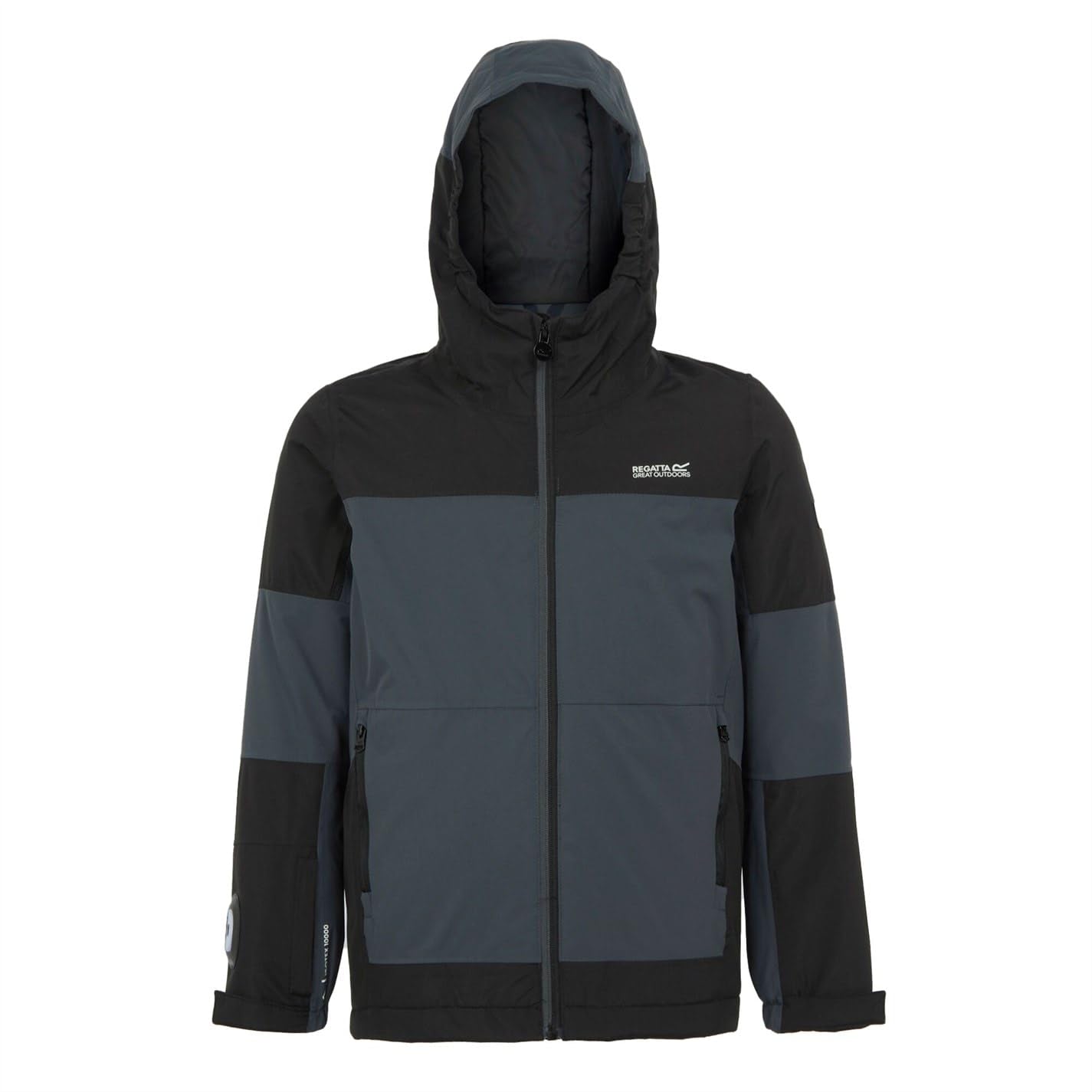 Regatta Unisex Kids Seal Grey/Black Kids Beamz Iv Waterproof Insulated Jacket