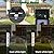 FORUP Solar Lighted House Address Numbers Sign, Solar Powered House Numbers Light, LED Illuminated Outdoor Address Plaque for Home Yard Garden House