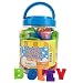 Boley Toddler Bucket of Magnetic Letters and Numbers - 120 pc magnetic play letters, numbers and symbols in a clear transportable bucket - Great educational toys for 3 year olds and up!