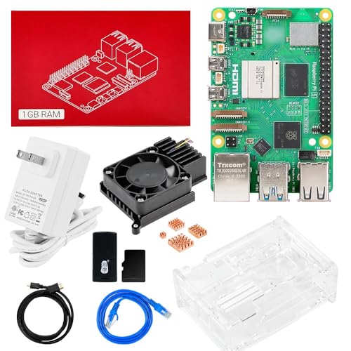 Image of Yahboom RPi 5 1GB Basic Kit Including Pi 5 1GB Board, Pi 5 Case and Active Cooler (1GB RAM)