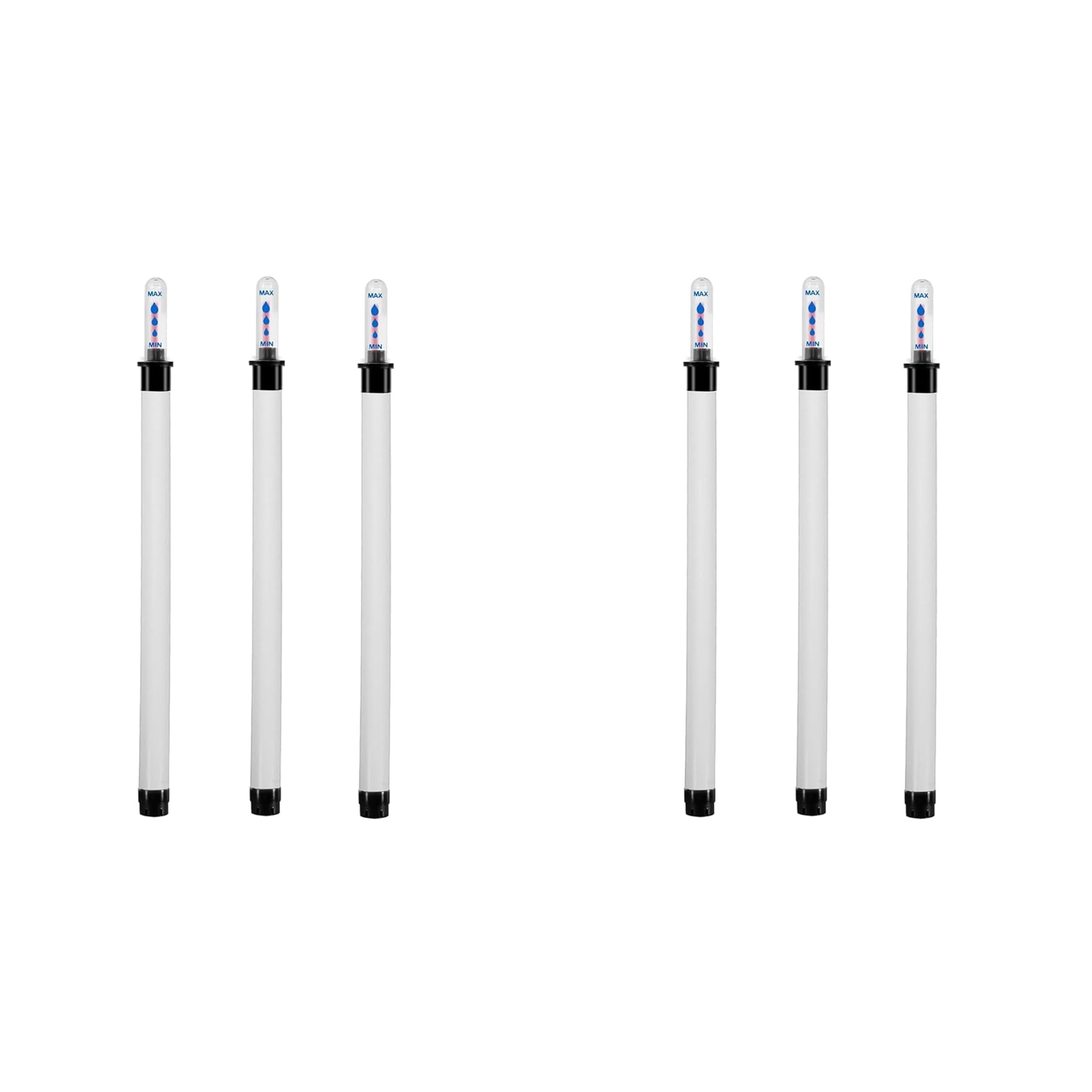 Pack of 6 Water Level Indicators for Plants, Large Hydroponics Water Level Indicator, Watering Indicator, Indoor Plants