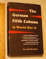 The German Fifth Column in World War II B000ZRONBK Book Cover