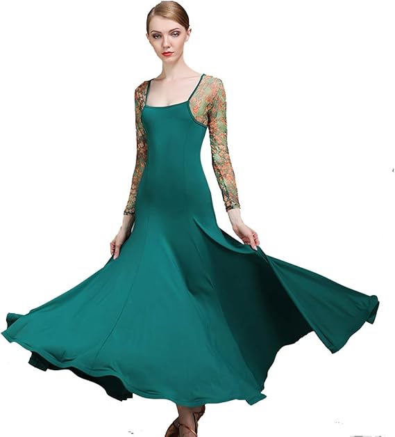 Amazon Baqi Trade モダンダンス衣装 ベリーダンス衣装 ワルツ専用スカート ワンピース ラテンダンス衣装 発表会用 社交ダンス ドレス衣装 スタンダードドレス ステージ 出演服 イブニングドレス 通販