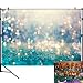 Sensfun Photography Backdrops for Pictures Teal Gold Glittering Spots Custom Wedding Photo Background Vinyl Video Studio Photoshoot Backdrop Props 7ftx5ft