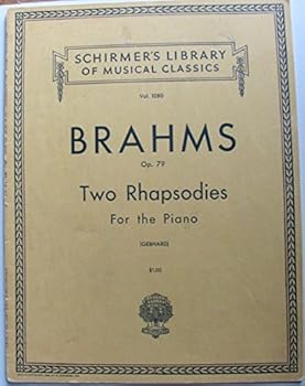 Paperback Brahms: Two Rhapsodies for the Piano Book