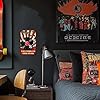 GLOBLELAND Records Metal Tin Sign "Music Room" "When Words Fail Music Speaks" Vintage Painting Tin Signs 12x8inch Retro Wall Art Plaque Poster for Home Office Kitchen Garden Bar Coffee #4