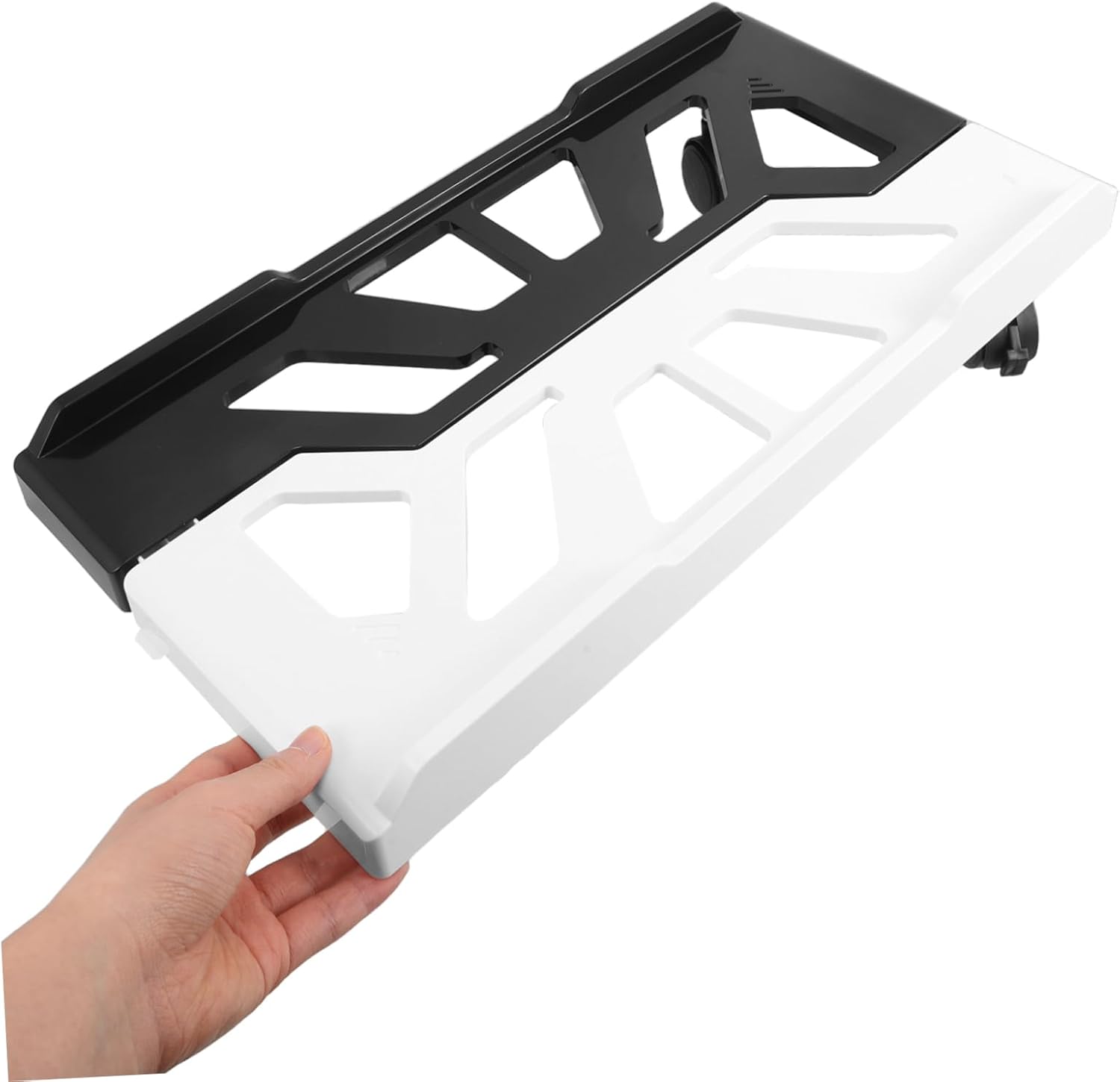 SHINEOFI Adjustable CPU Holder with Rolling Casters Space-Saving Computer Tower Stand Extendable Floor Cart for Home Office Fits Various Pc Design for