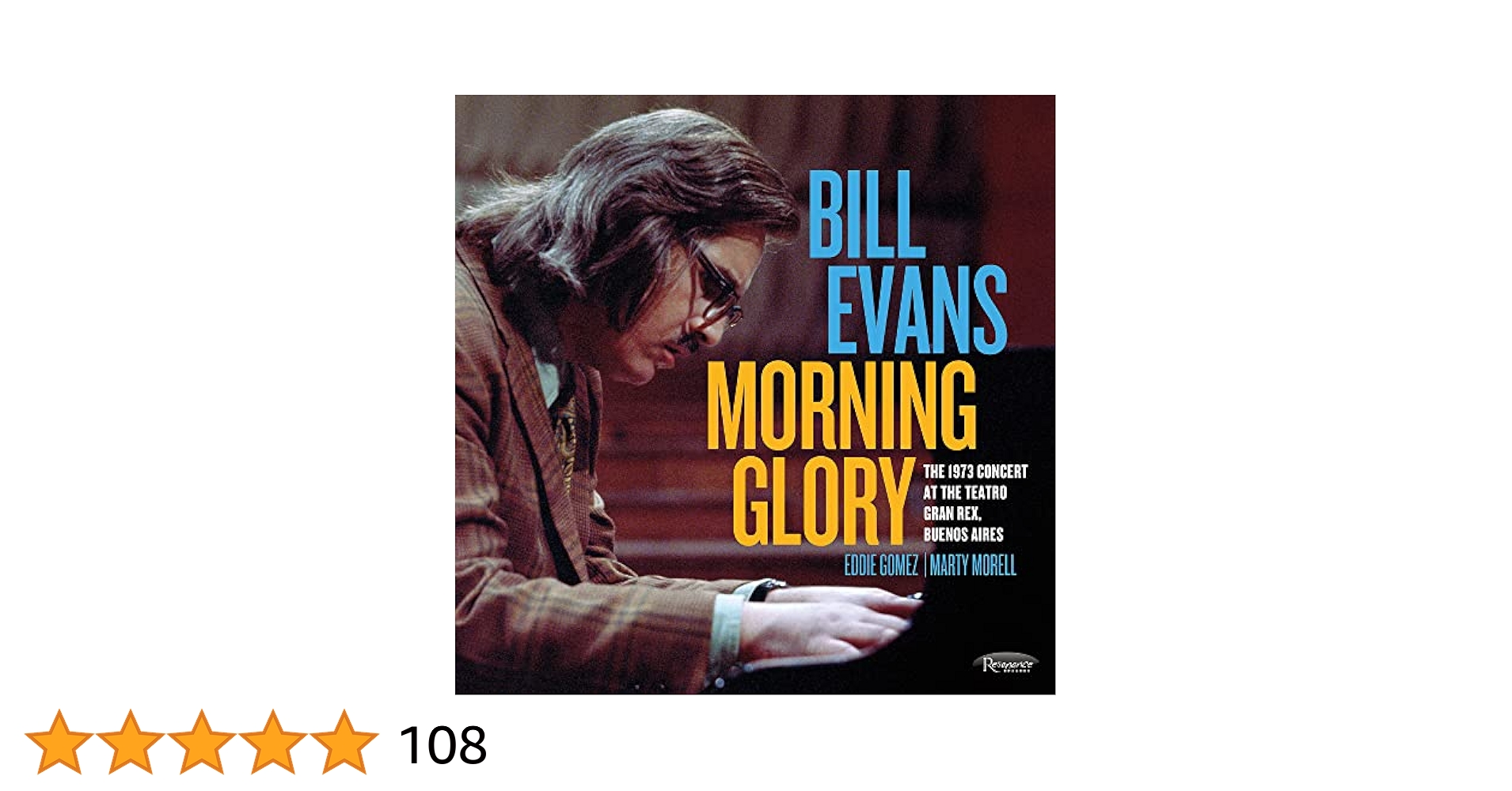 Bill Evans Morning Glory 2LP 新品 送料込 Bill Evans – Morning Glory: The 1973 Concert At The Teatro