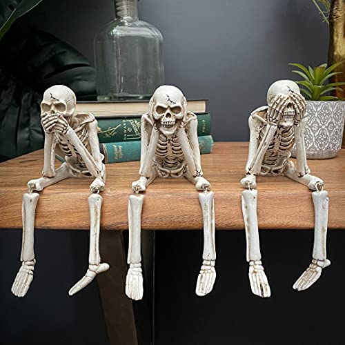 Set de Estatuas Calavera de Resina para Decoración miniatura 2