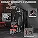 JELENS Home Gym, Multifunctional H11 Home Gym Equipment, Workout Station with 146LBS Weight Stack, Exercise Equipment with Pulley System for Full Body Training (Black)