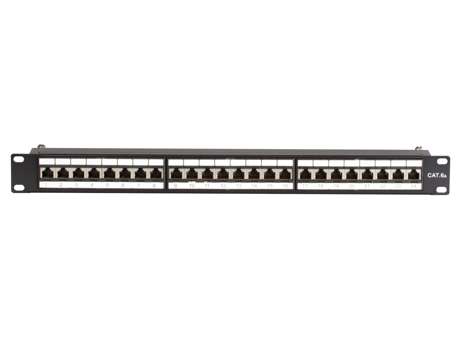 Patchpanel 19 Zoll CAT 6a STP - 24 ports