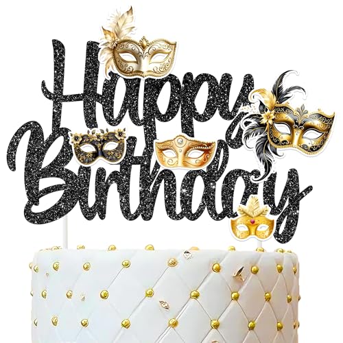 Masquerade Cake Topper