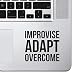 Improvise Adapt Overcome Macbook Sticker Decal MacBook Pro Decal Air 13" 15" 17" Keyboard Mousepad Trackpad Laptop Inspirational Sticker Motivational Decal USMC Slogan