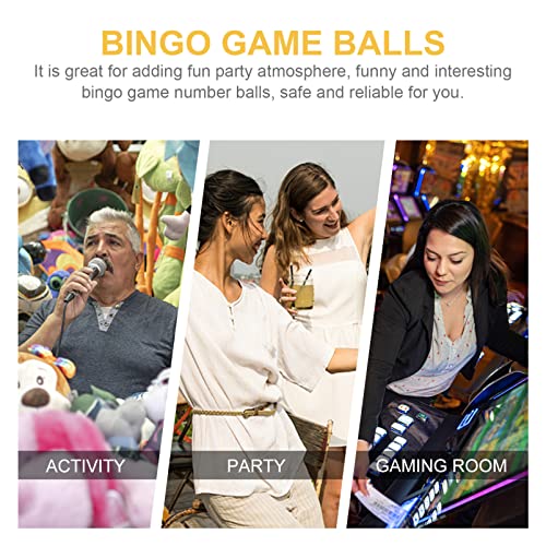 Zerodeko 49 STK Ball Der Lotteriemaschine Bälle Bingo- Tombolakugeln Aus Kunststoff Kapseln Tischtennisball Pong-bälle Pong Kugeln Verlorene Bingokugel Lotto Pog Mini Plastik Kind Kaugummi