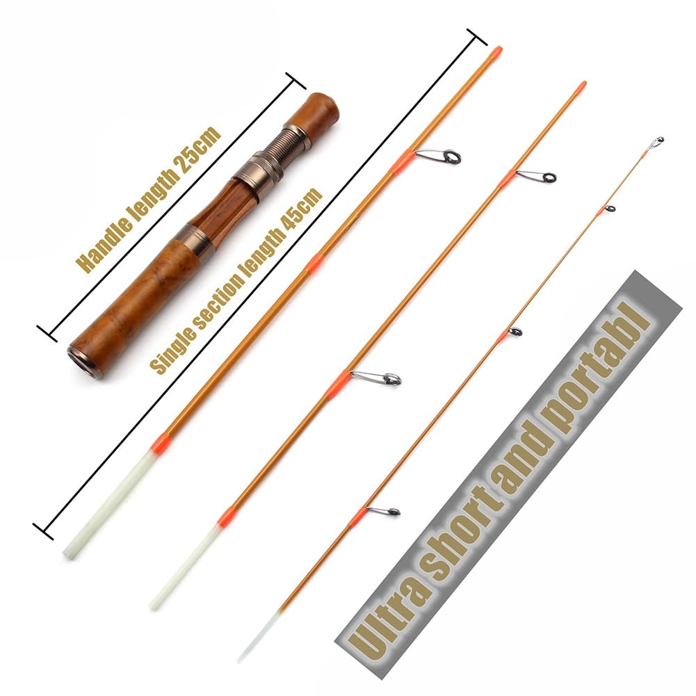 Spinnfischen Casting Angelrute UL 1.5-8g Köder Ultraleichte Angelrute Reisegröße Angelgerät (Color : Spinning, Size : 1.4M)